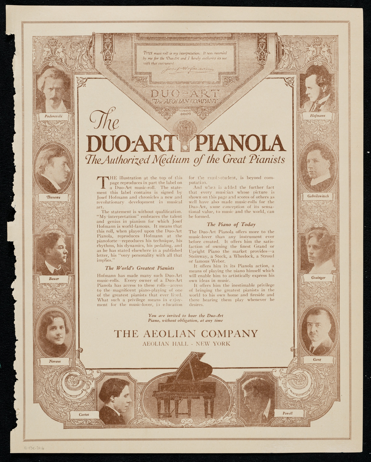 Benefit: St. Joseph Summer Institute, October 13, 1920, program page 11