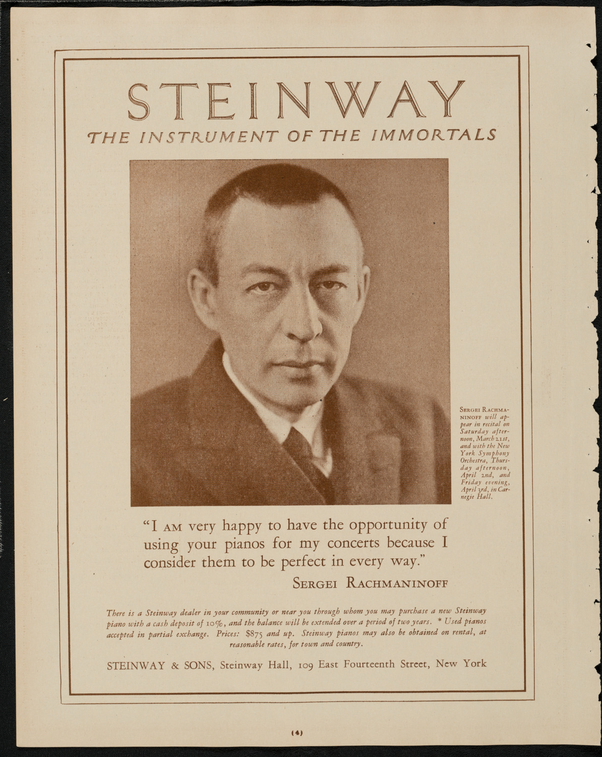 Benefit: Hebrew Home for the Aged, March 21, 1925, program page 4