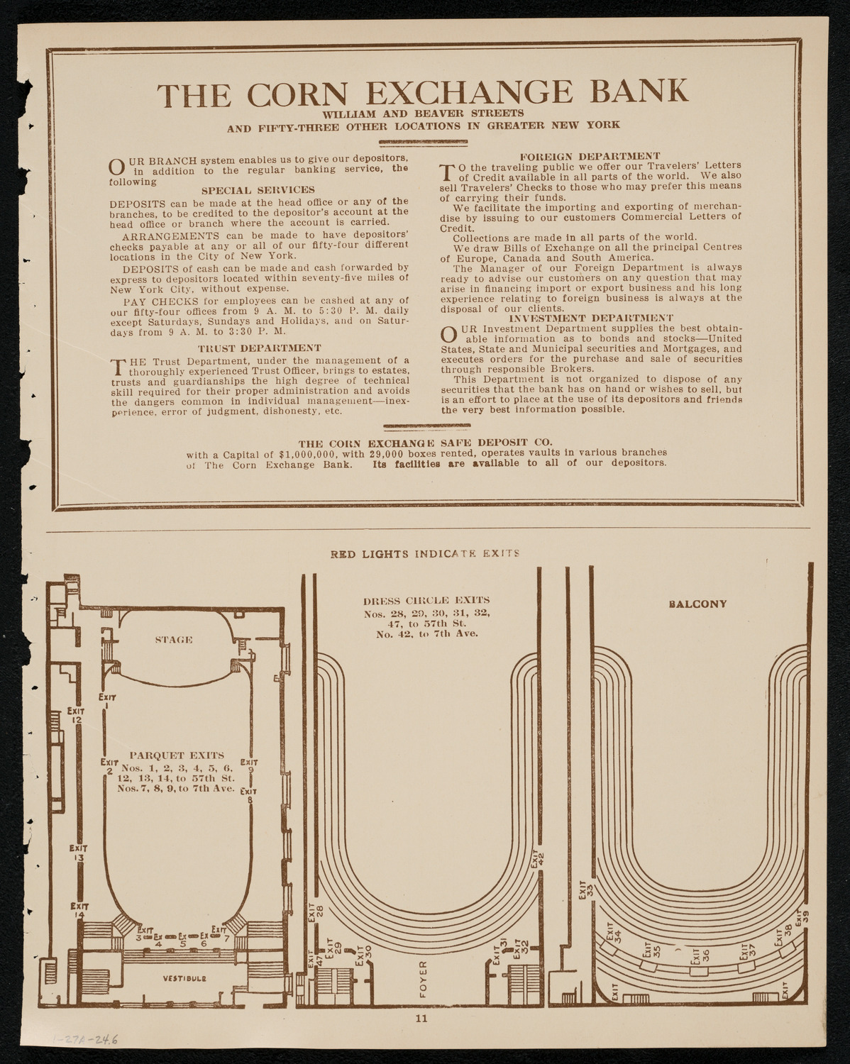 New York Philharmonic, January 27, 1924, program page 11