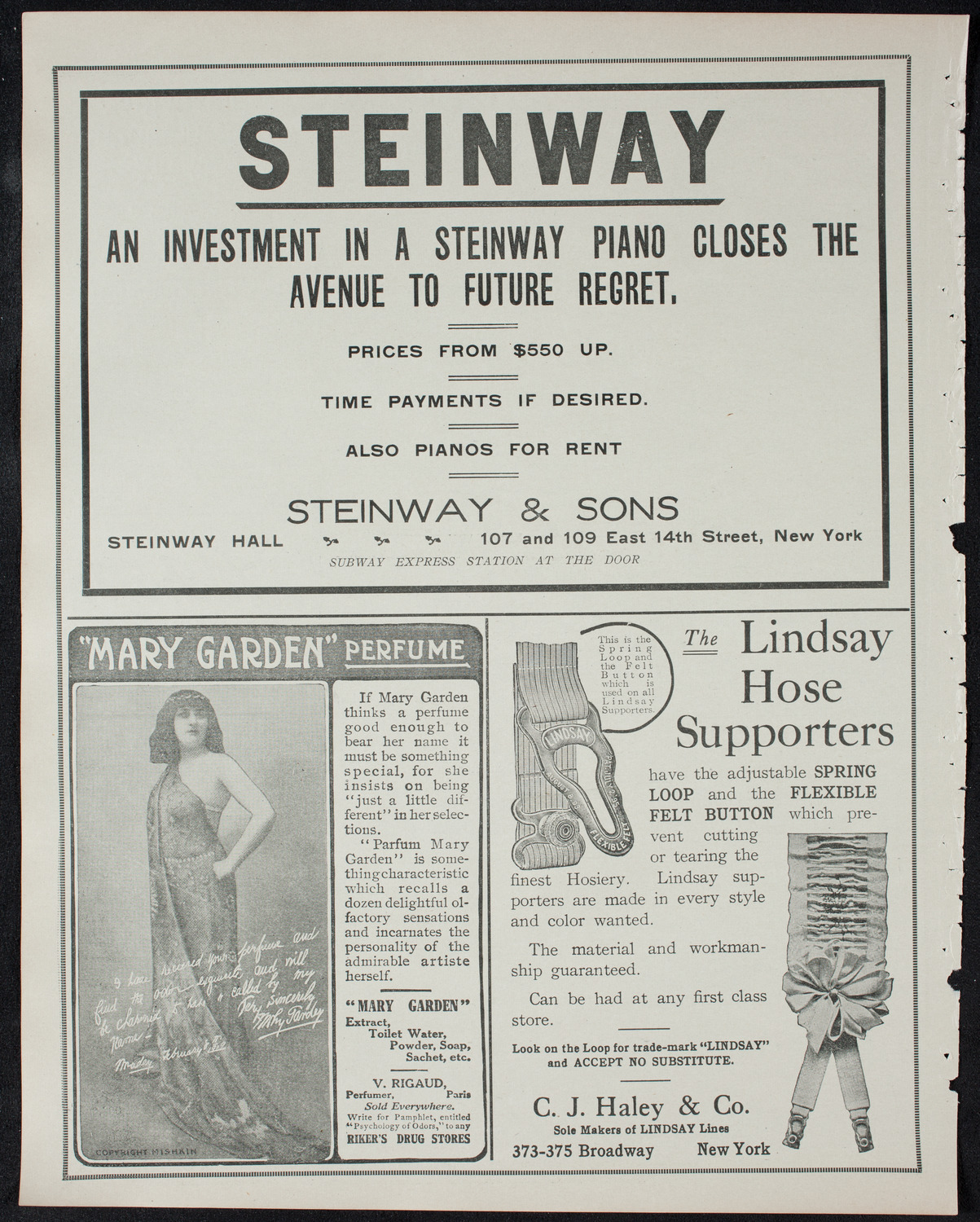 Ellen Terry, January 18, 1911, program page 4