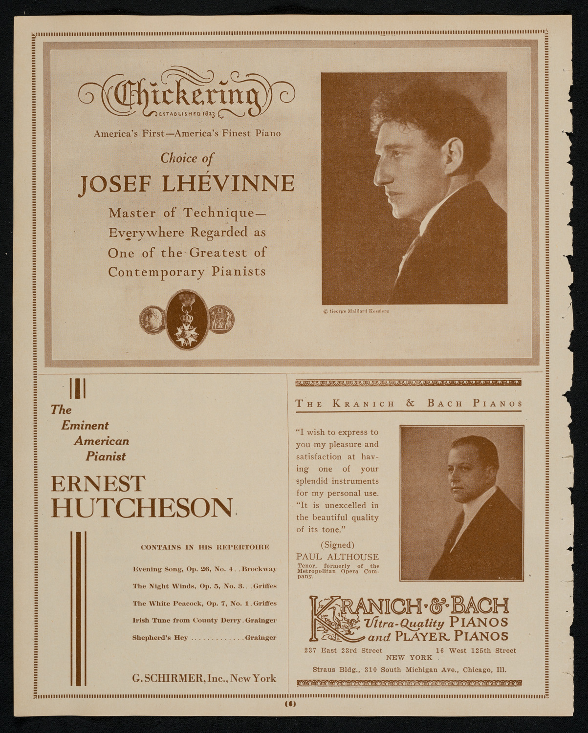 New York Philharmonic, November 27, 1925, program page 6