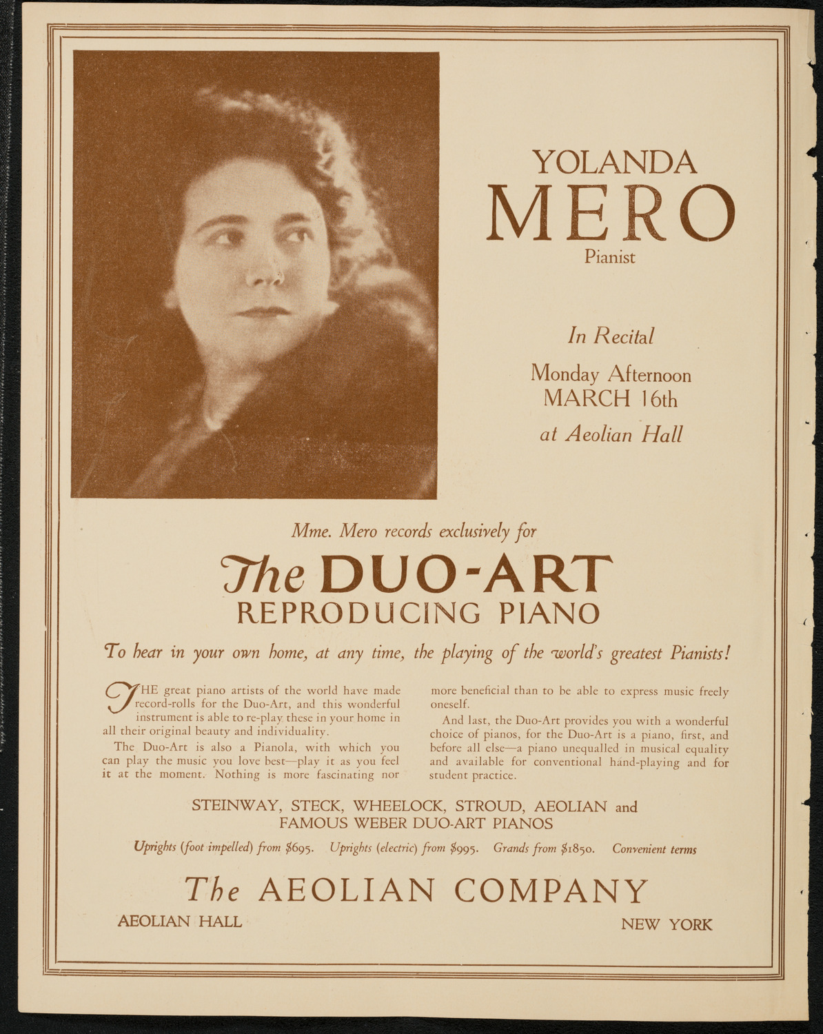 New York Symphony Orchestra, March 12, 1925, program page 2