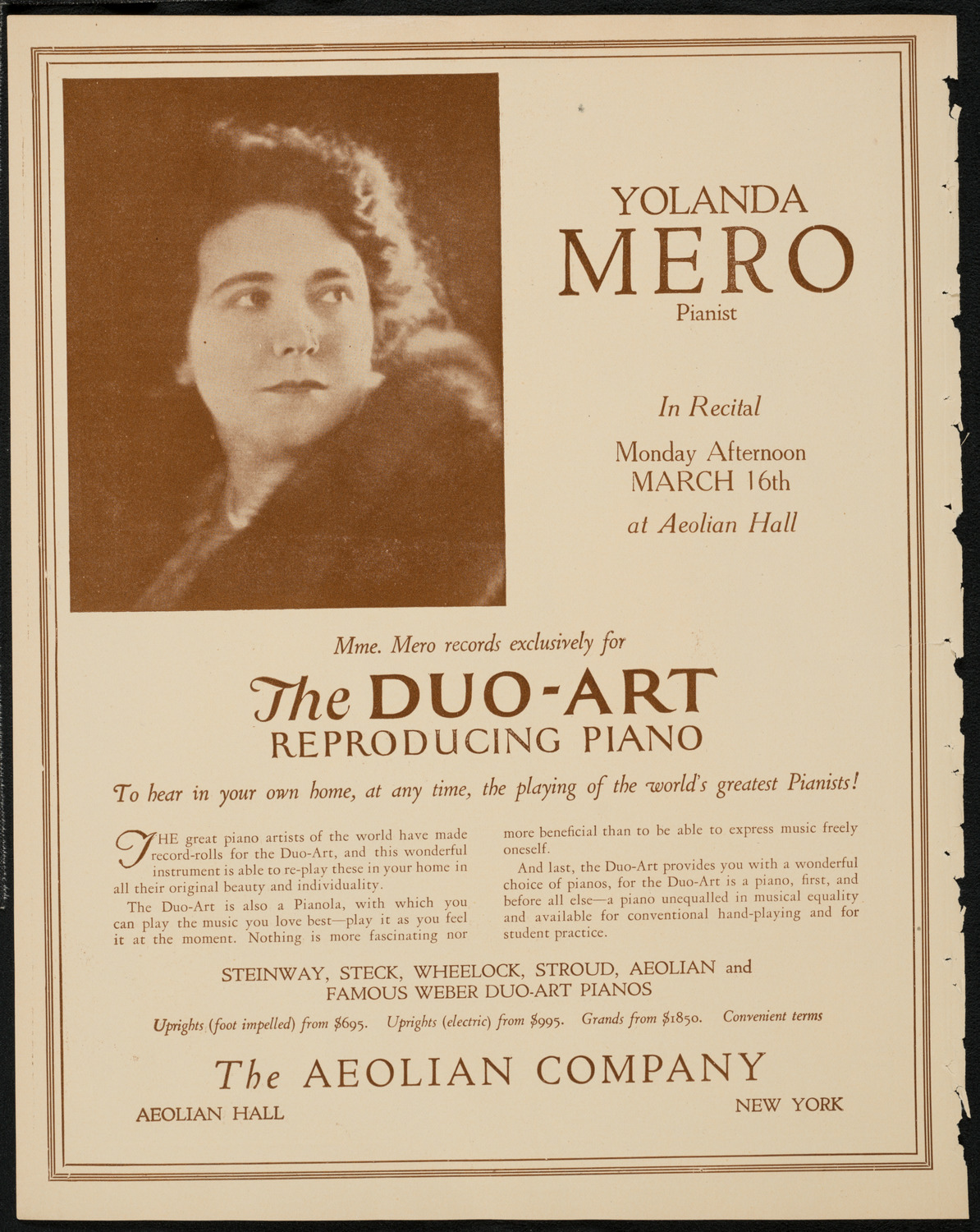 New York Symphony Orchestra, March 13, 1925, program page 2