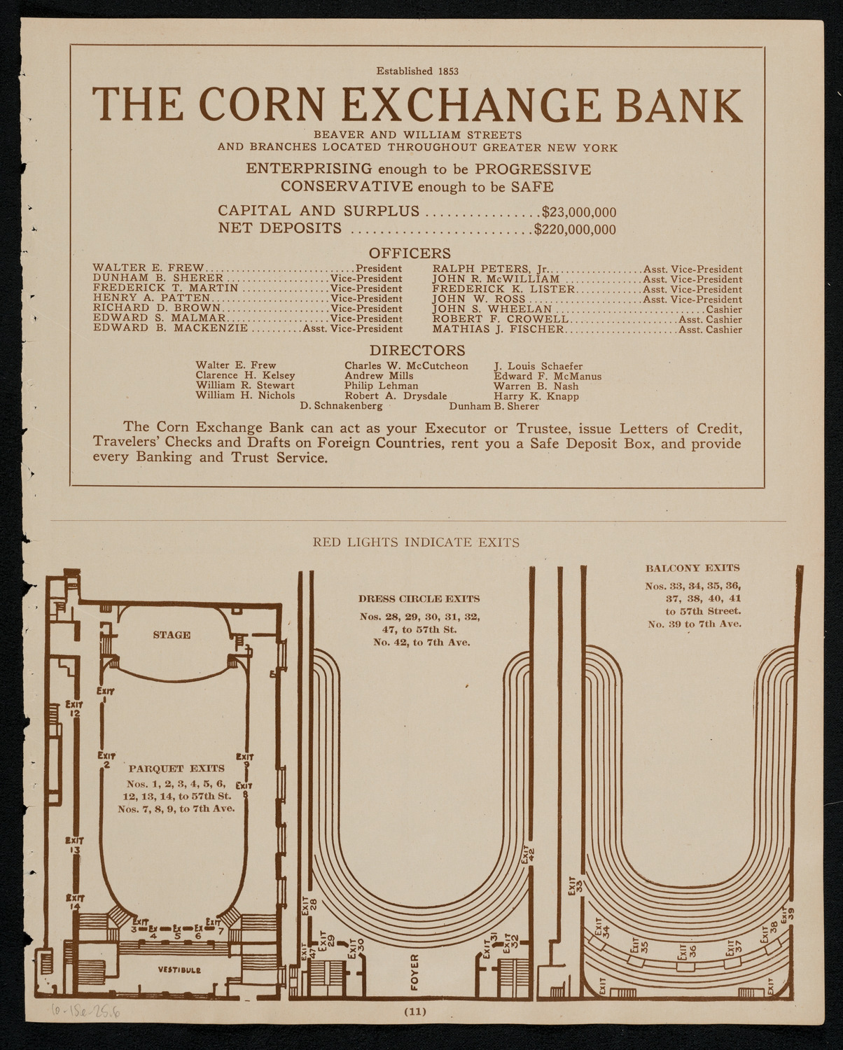 New York Philharmonic, October 15, 1925, program page 11