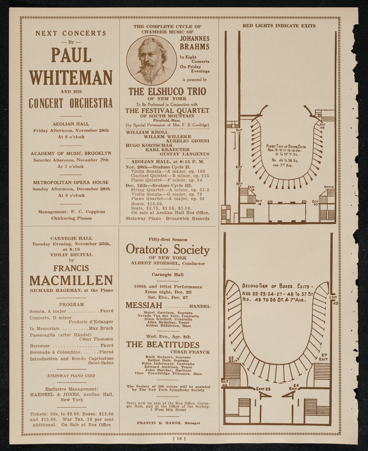 Maud Morgan Golden Jubilee Concert, November 22, 1924, program page 10