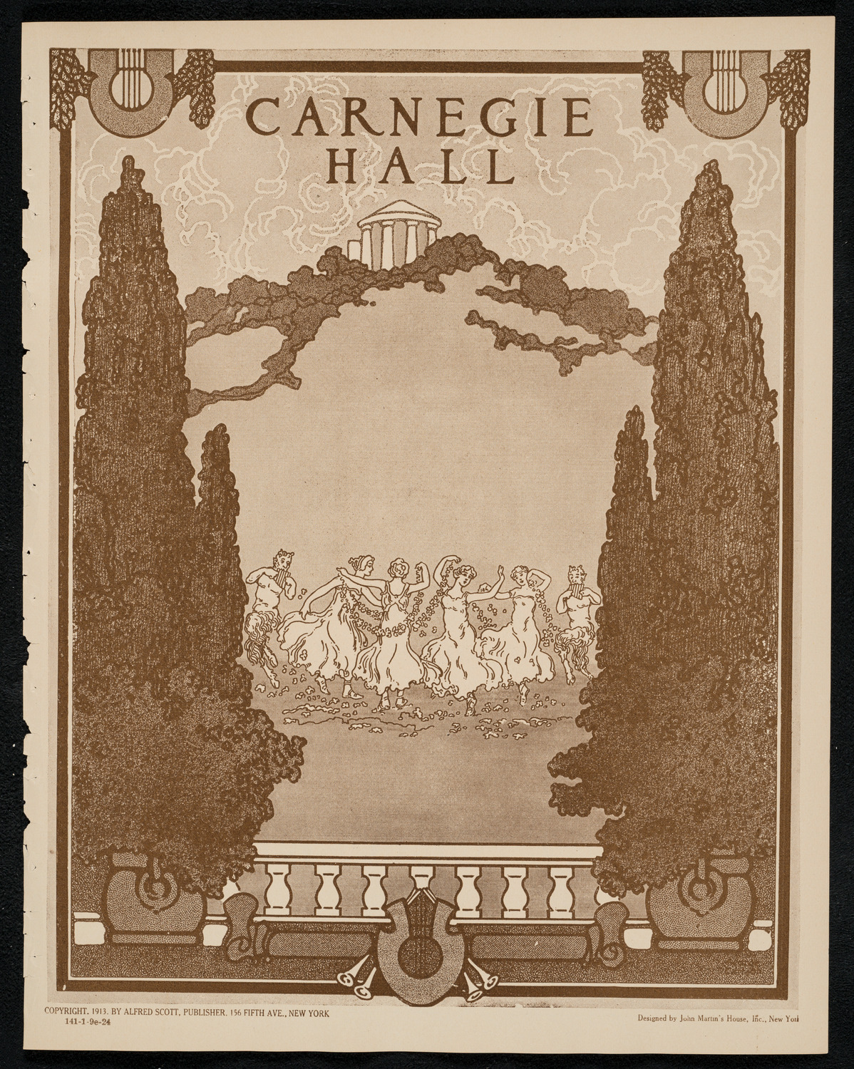 New York Banks' Glee Club, January 9, 1924, program page 1