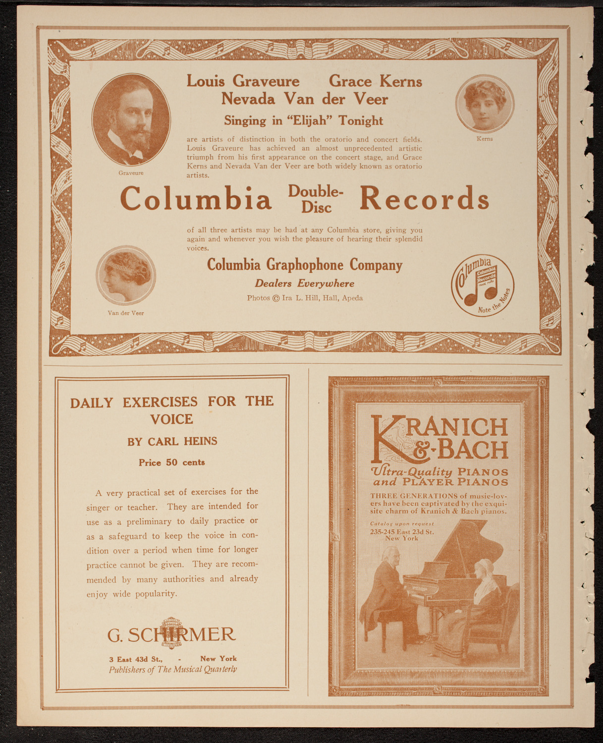 Oratorio Society of New York, February 13, 1917, program page 6