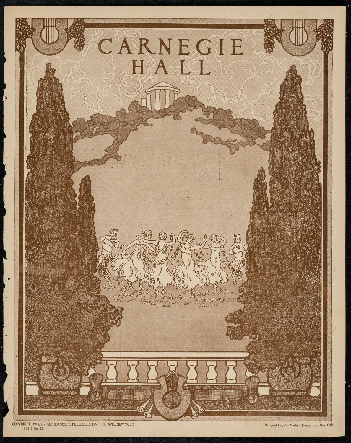 New York Philharmonic, February 9, 1922, program page 1
