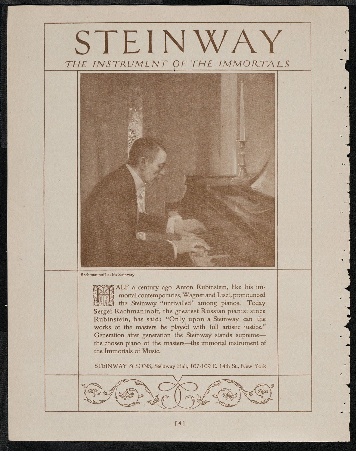 Josef Rosenblatt, Tenor and Mana Zucca, Composer and Pianist, April 27, 1921, program page 4