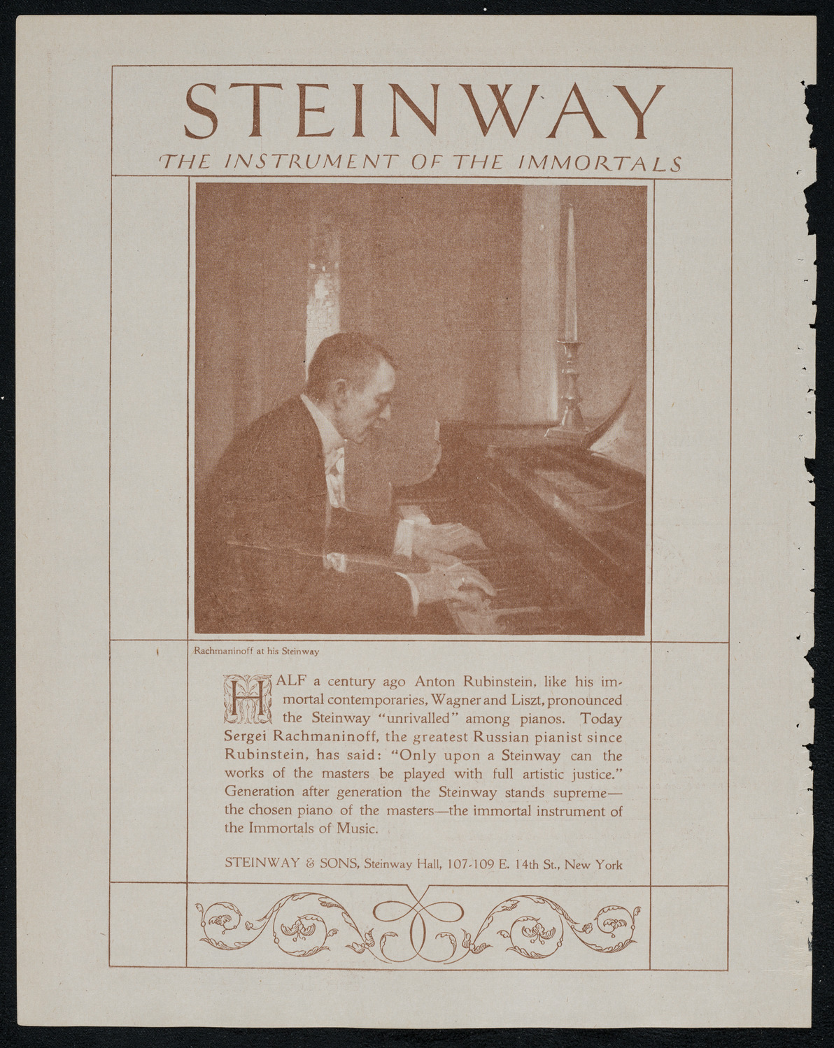 Chicago Symphony Orchestra, January 25, 1921, program page 4