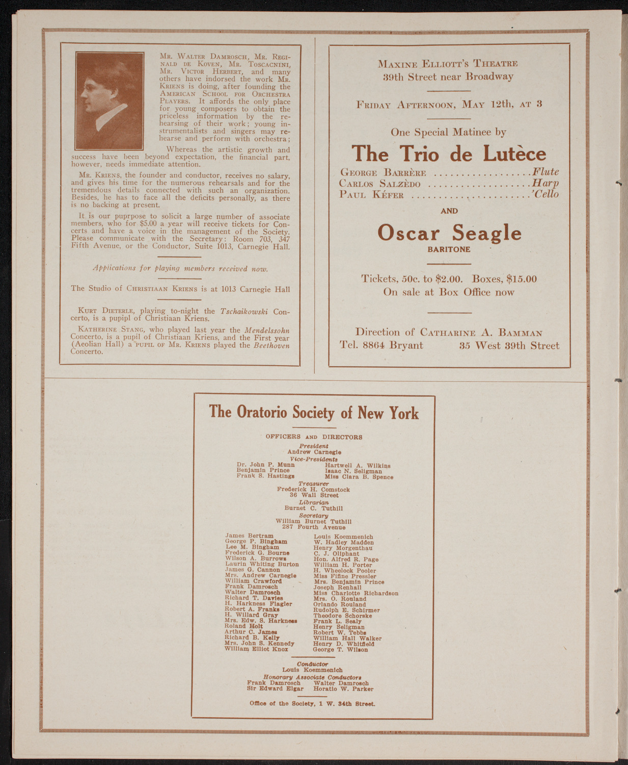 Second World Court Congress, May 3, 1916, program page 10