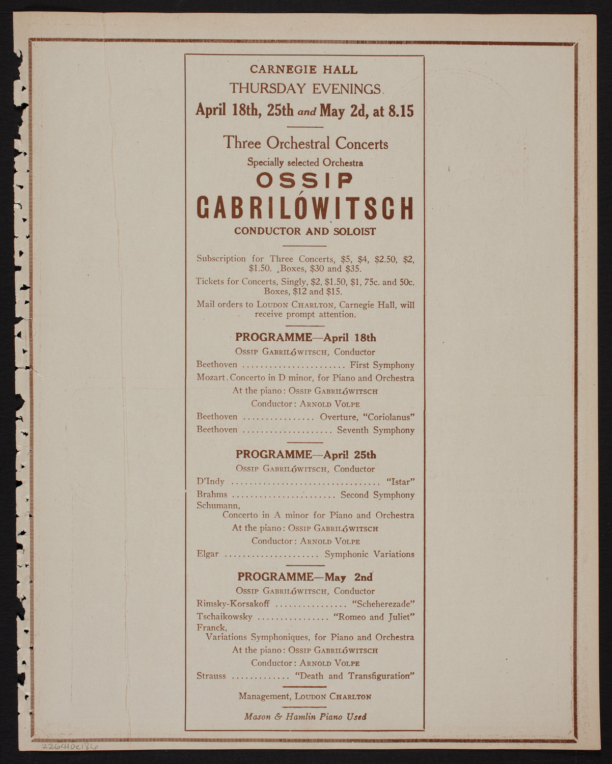 The Civic Forum, April 10, 1918, program page 11