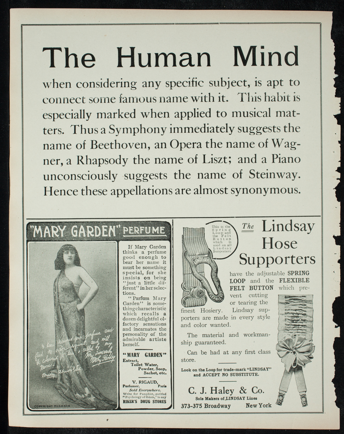 Oratorio Society of New York, December 27, 1910, program page 4