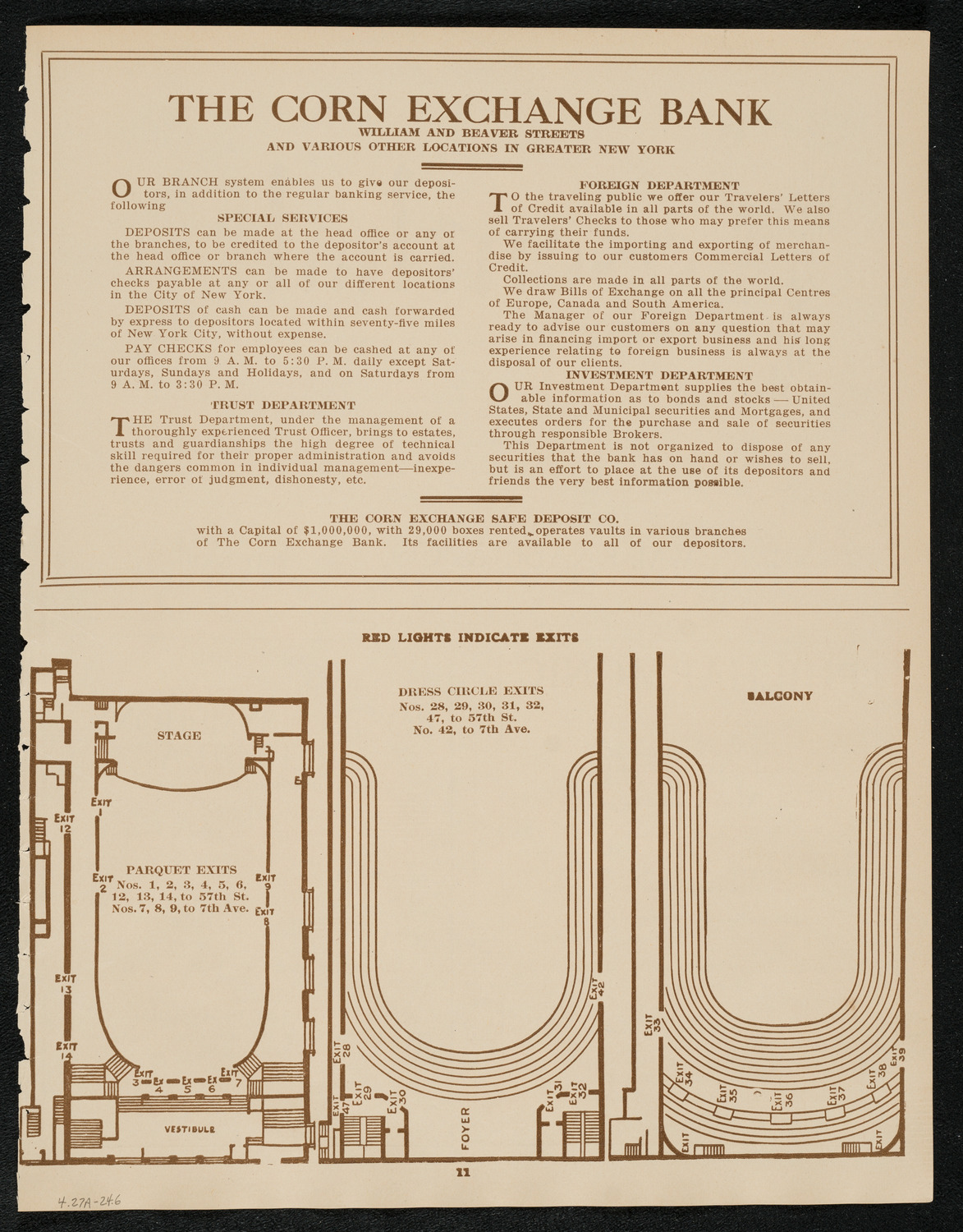 Lecture by Howard Carter, April 27, 1924, program page 11