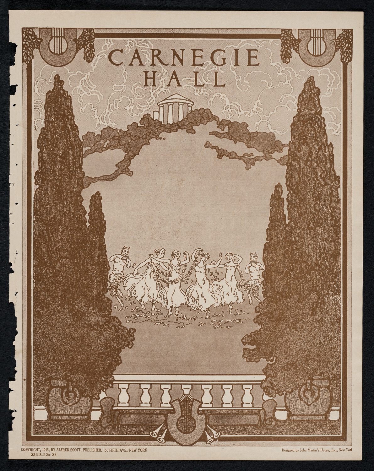 New York Symphony Orchestra, March 22, 1923, program page 1