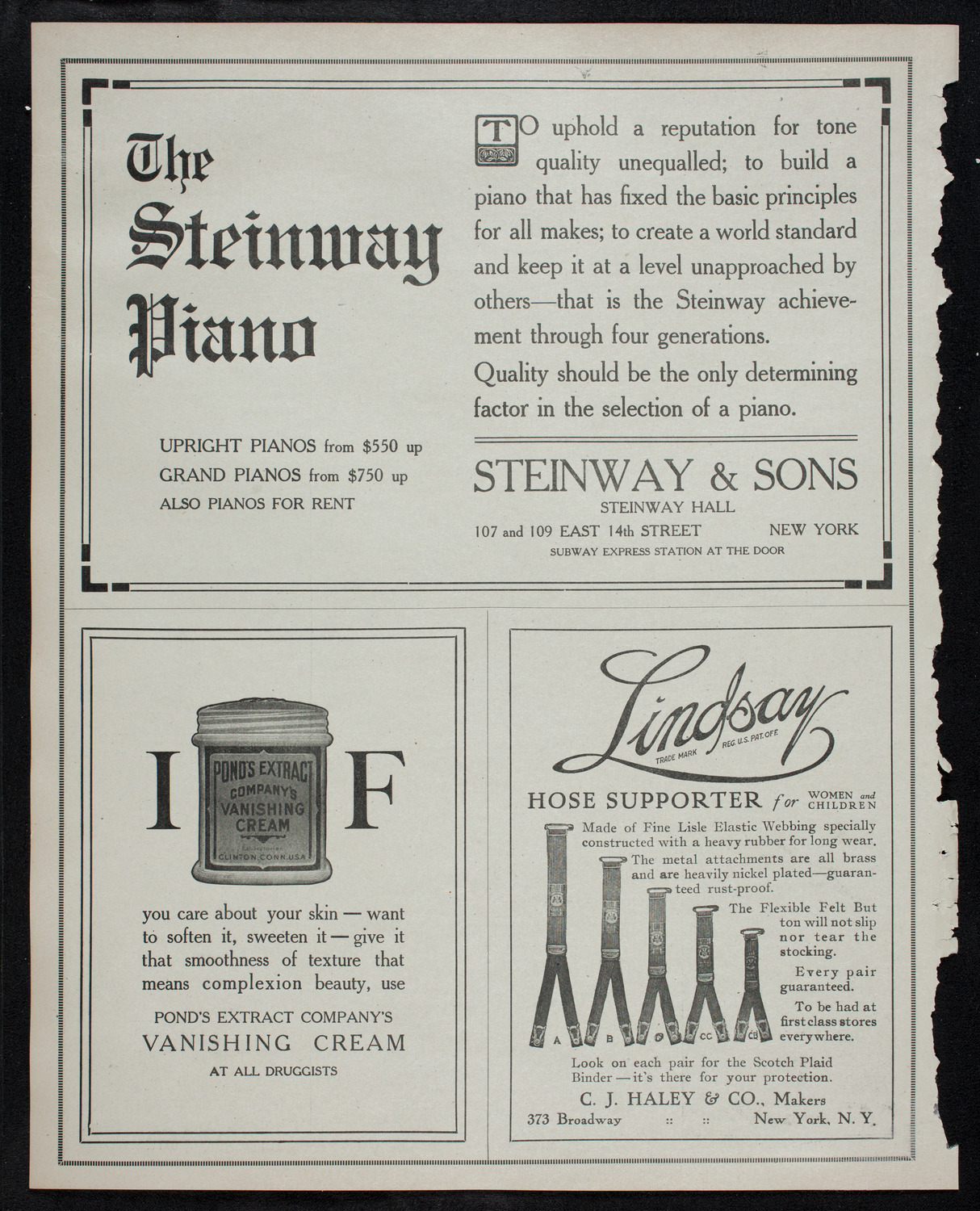 R.G. Knowles Travel Studies: India, December 2, 1912, program page 4