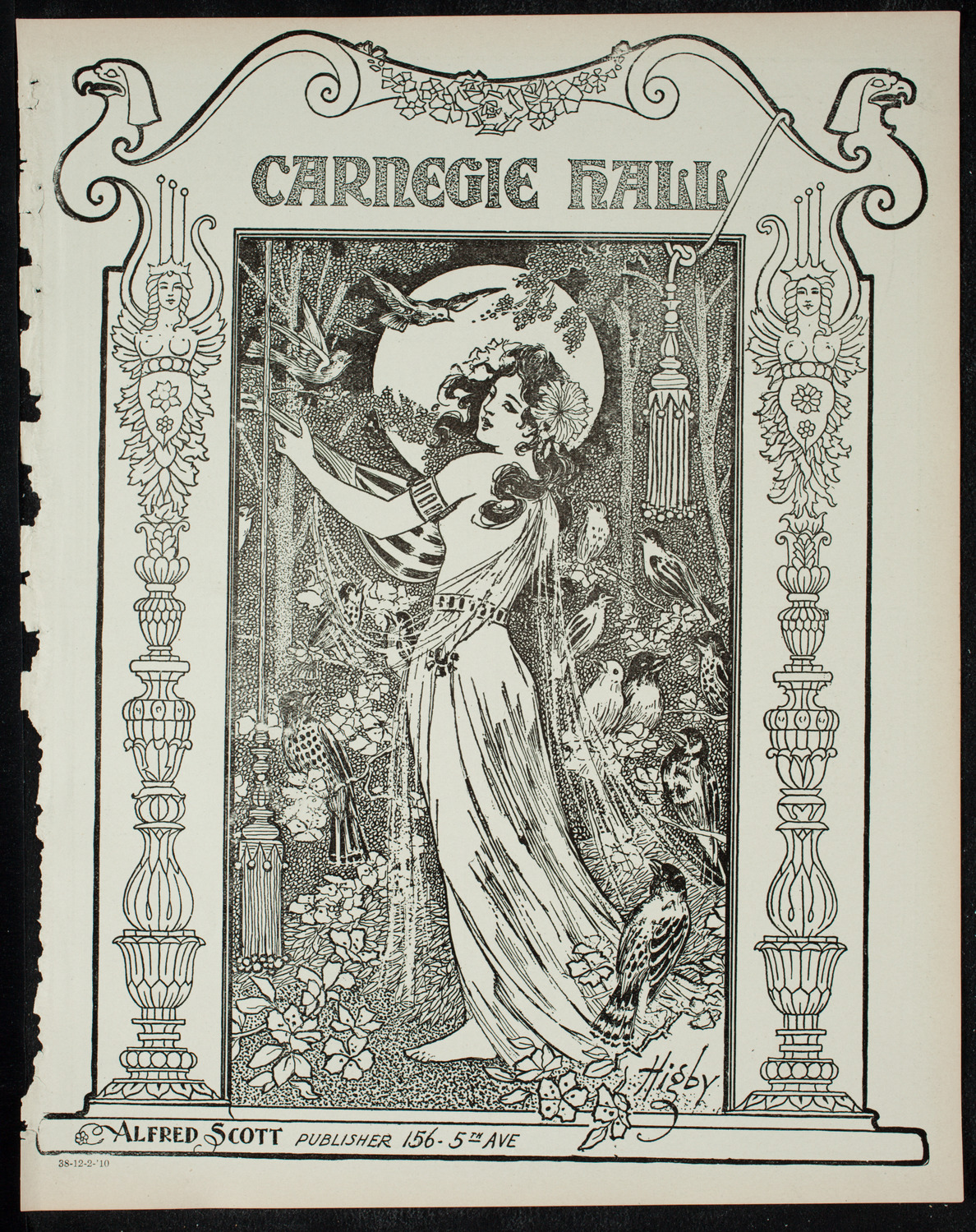 New York Philharmonic, December 2, 1910, program page 1