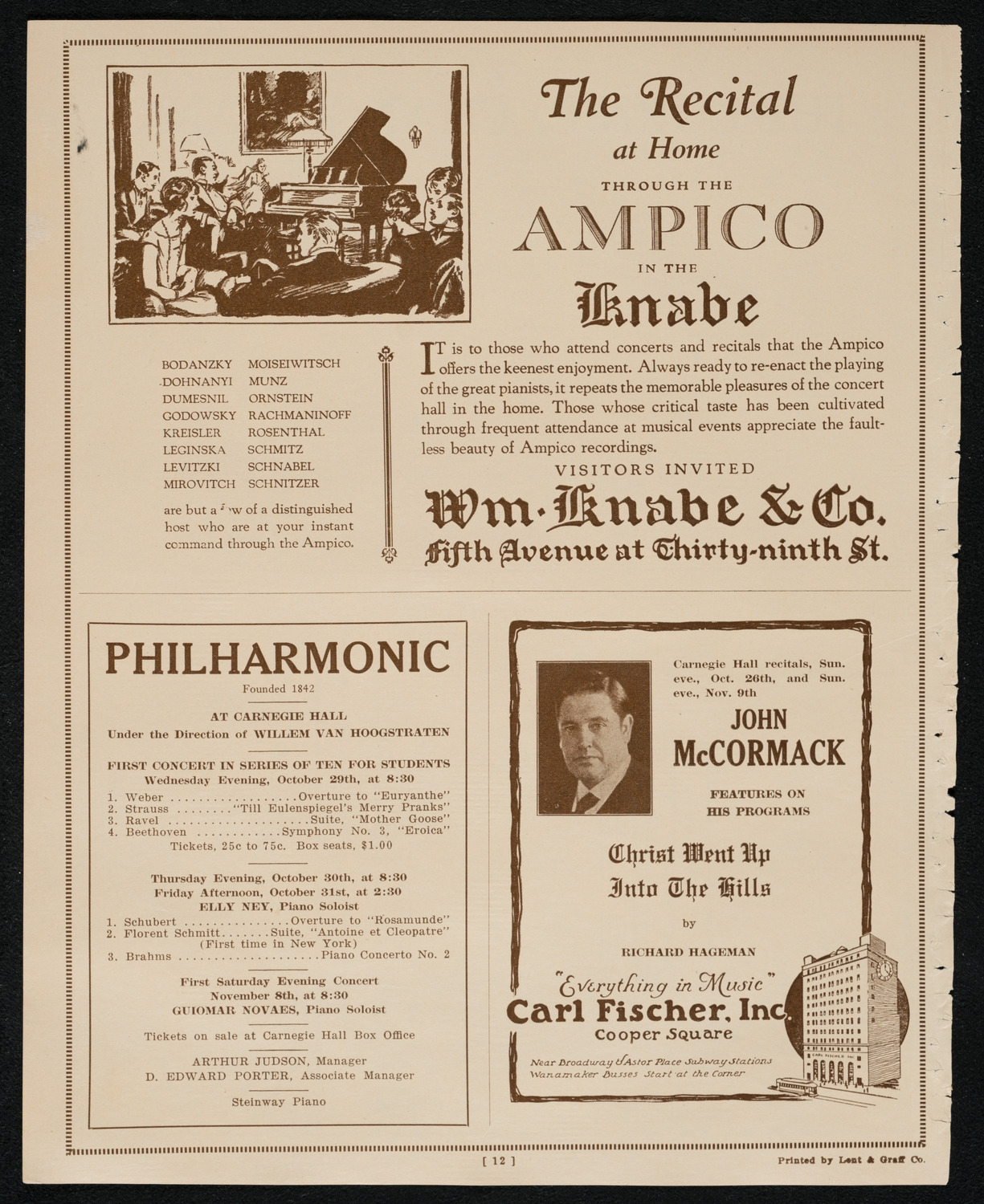 Maria Theresa, October 24, 1924, program page 12