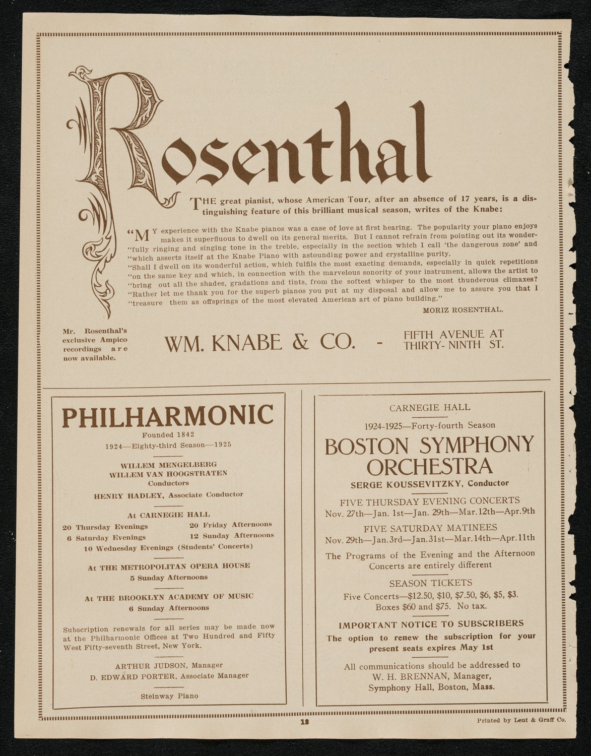 Graduation: College of Pharmacy of the City of New York Columbia University, May 22, 1924, program page 12