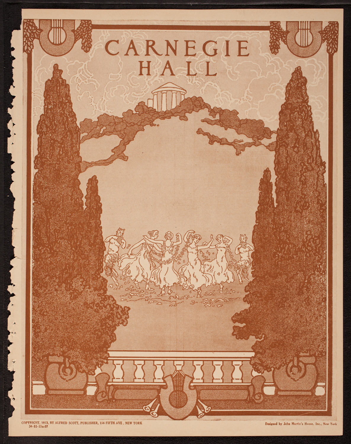 New York Symphony Orchestra, November 15, 1917, program page 1