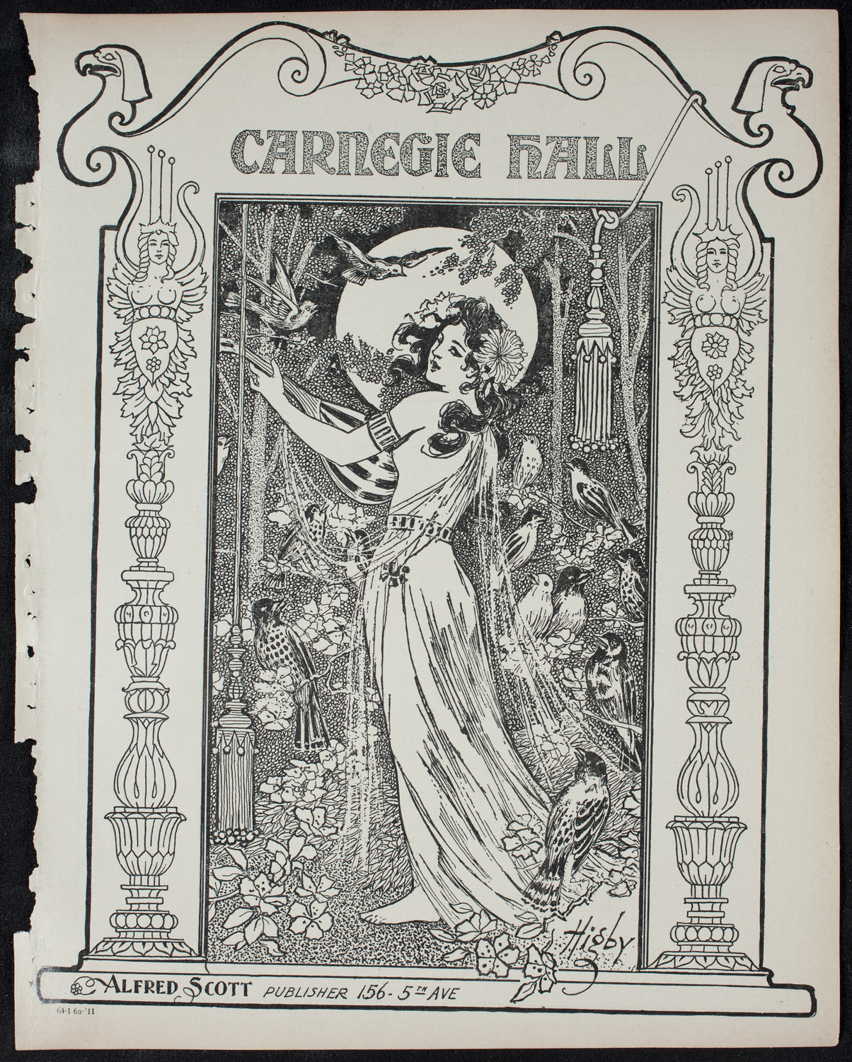 New York Philharmonic, January 6, 1911, program page 1