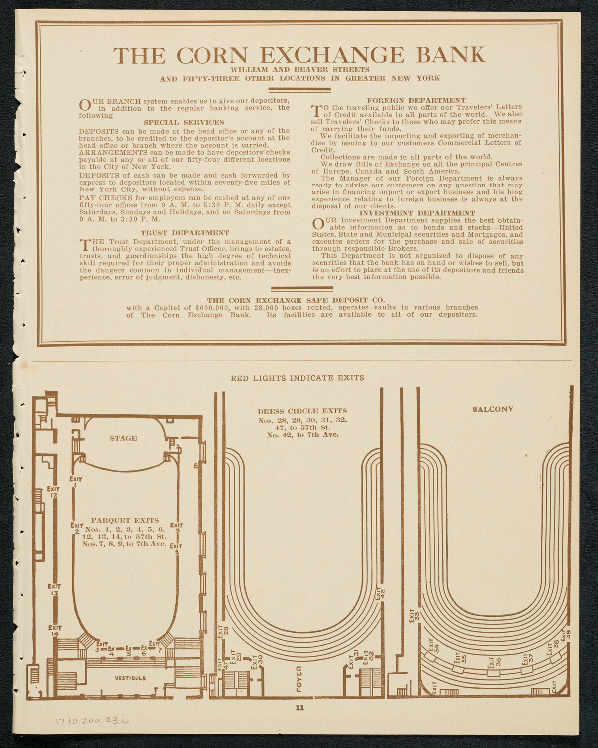 Claudio Arrau, Piano, October 20, 1923, program page 11