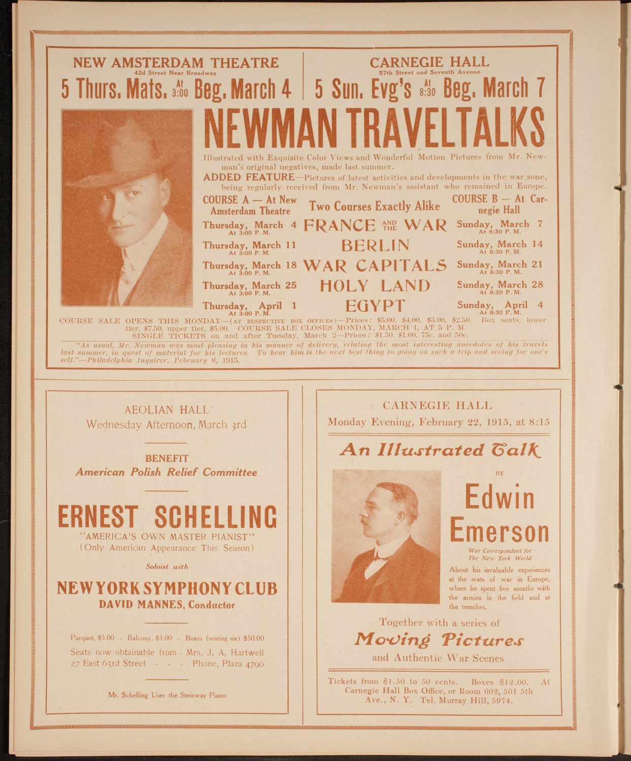 Burton Holmes Travelogue: Germany and Austria, February 22, 1915, program page 10