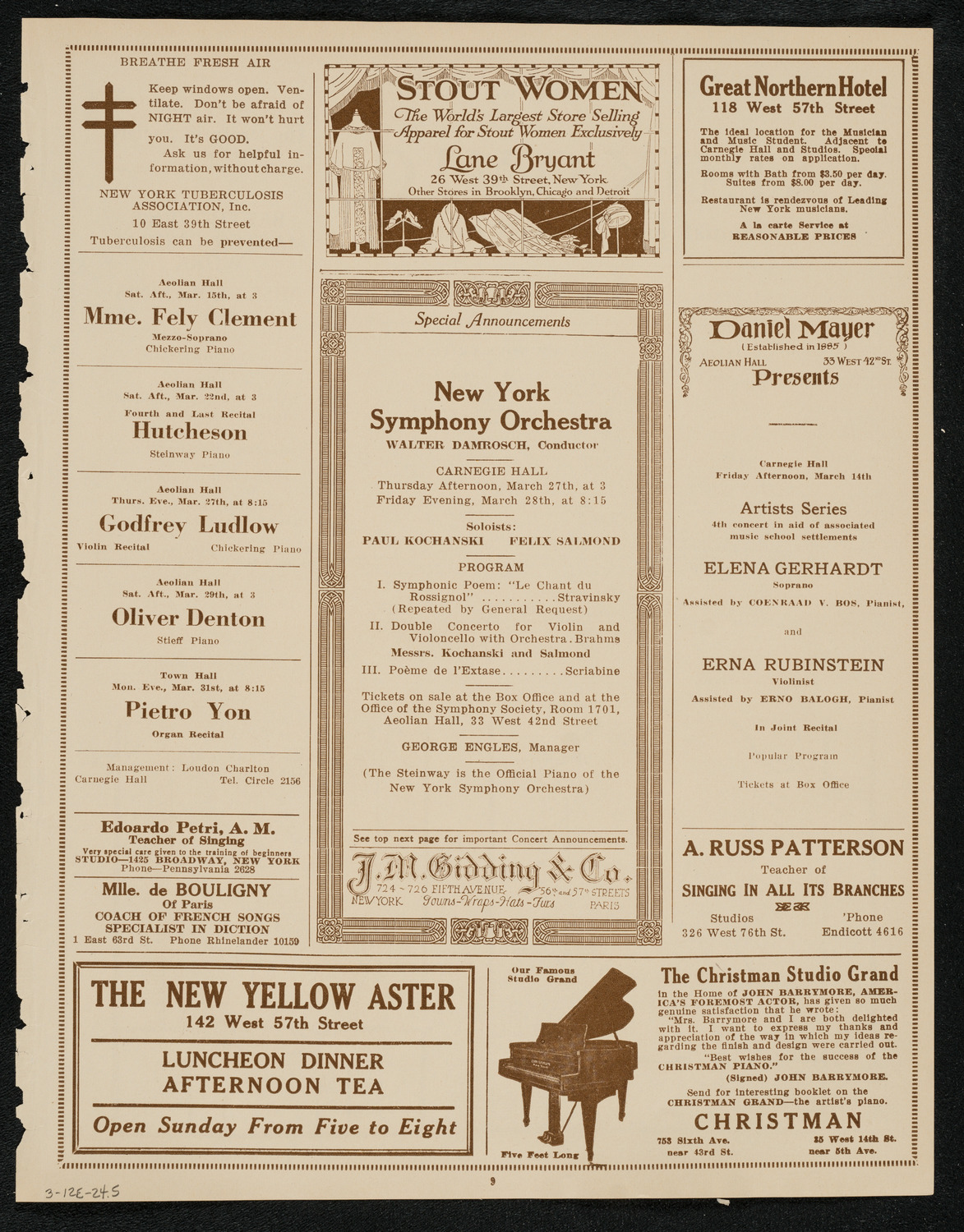 Music and Art Lovers' Club, March 12, 1924, program page 9