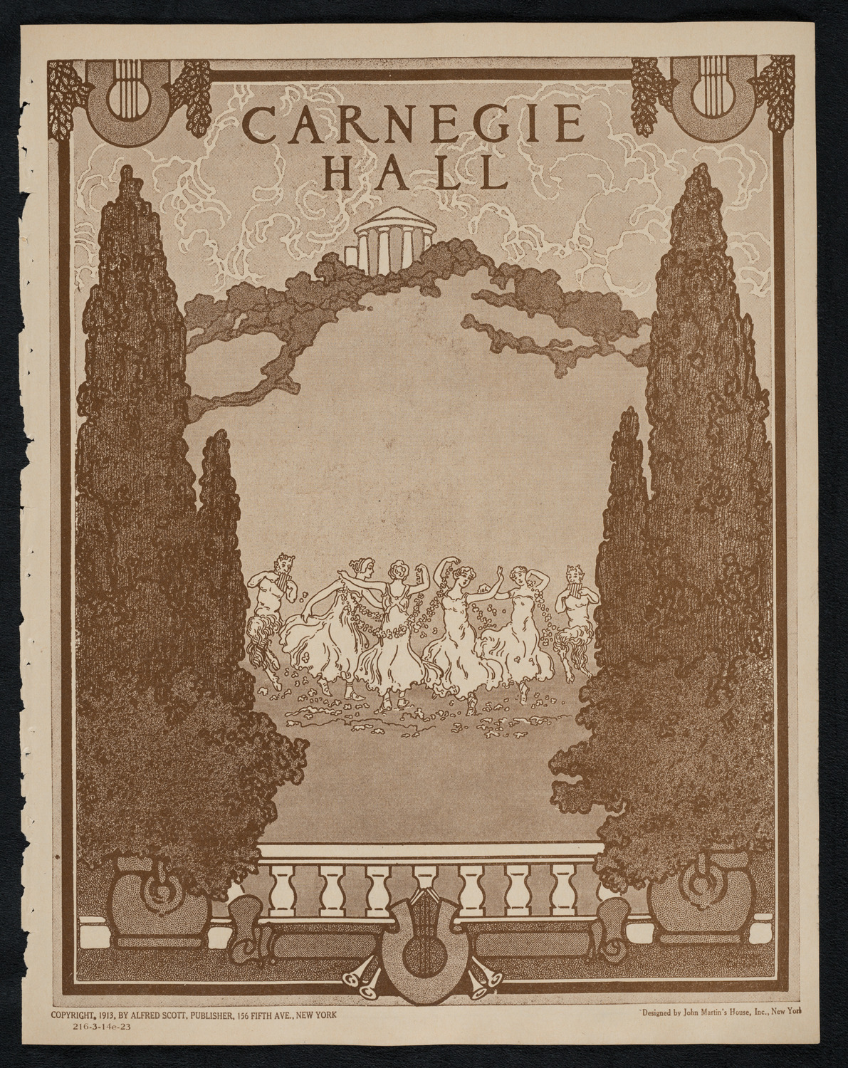 Schola Cantorum of New York, March 14, 1923, program page 1