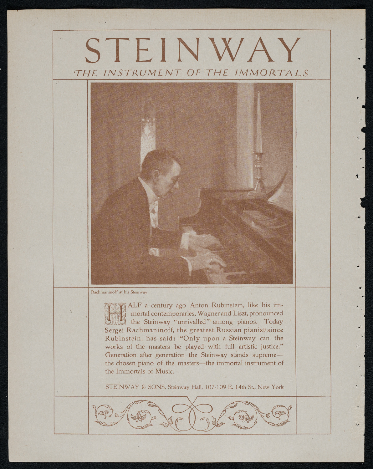 New York Philharmonic, January 21, 1921, program page 4