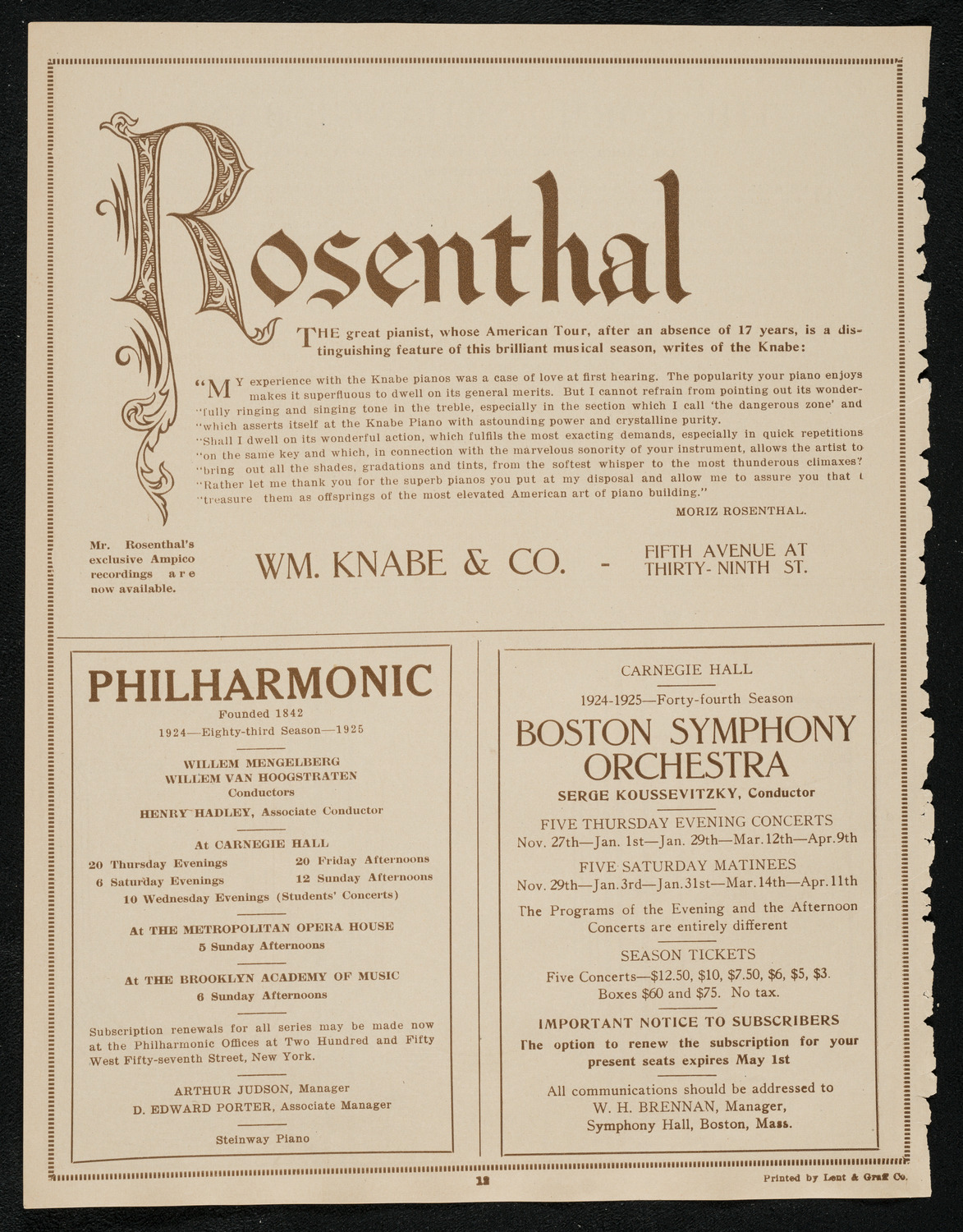 Carmen Garcia-Cornejo, Soprano, June 1, 1924, program page 12