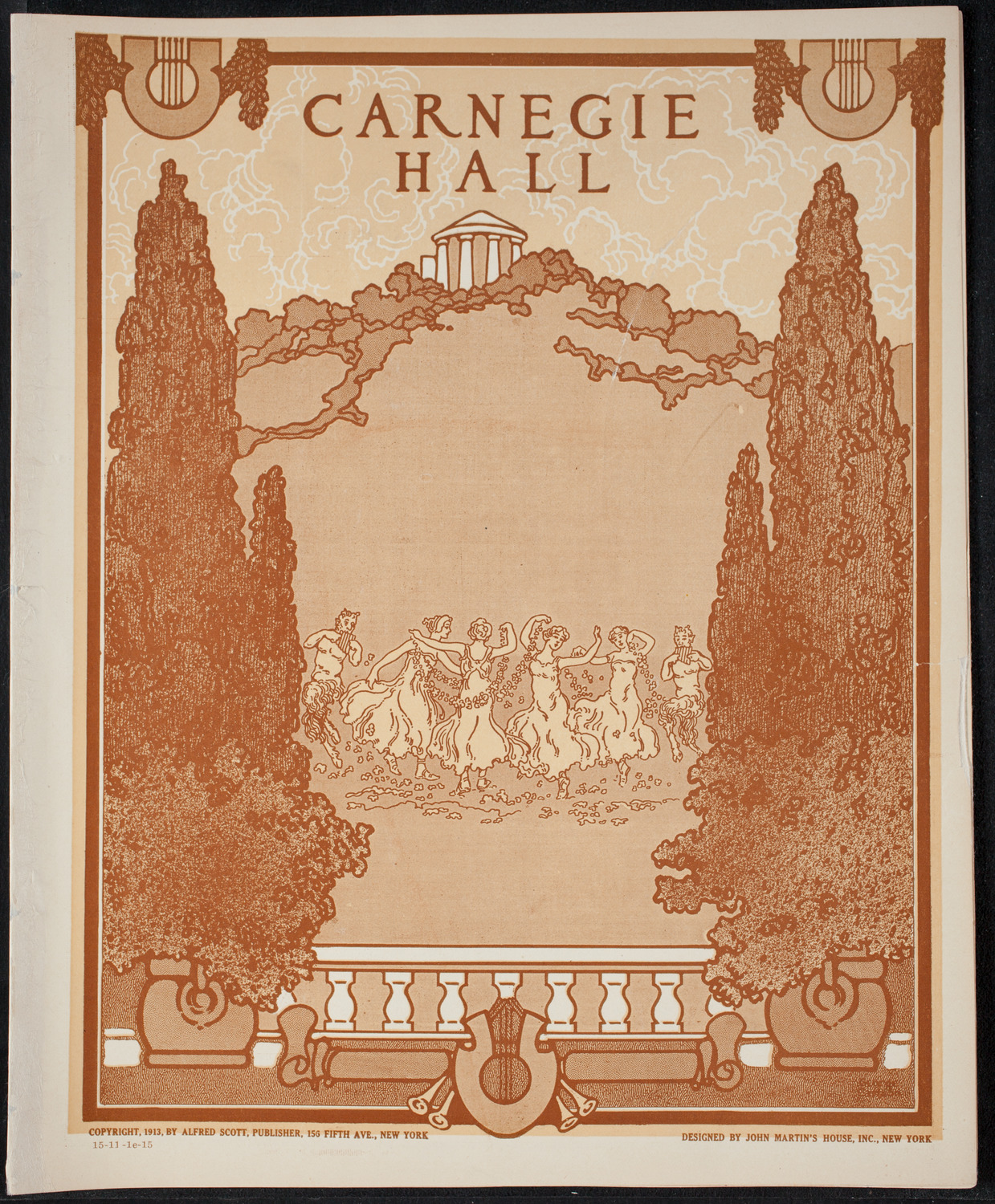 Benefit: Italian War Sufferers, November 1, 1915, program page 1
