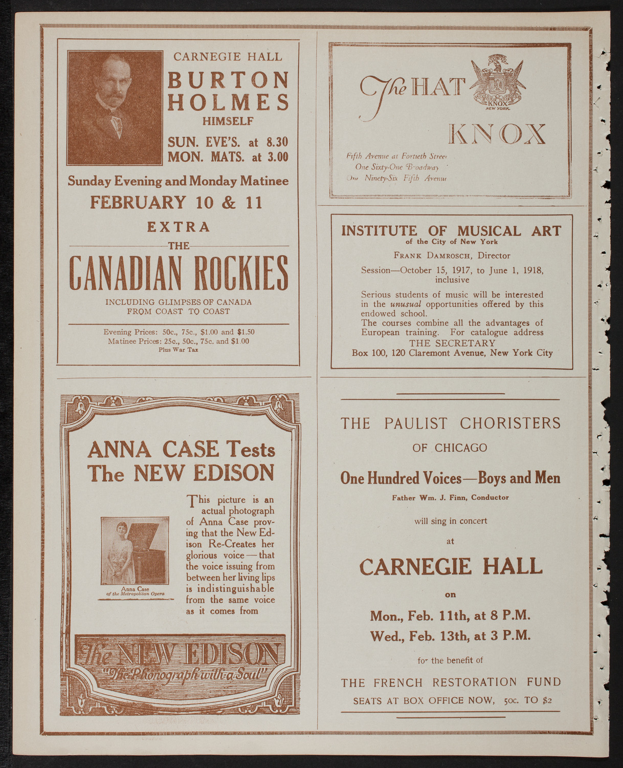 Burton Holmes Travelogue: Alaska, February 3, 1918, program page 2