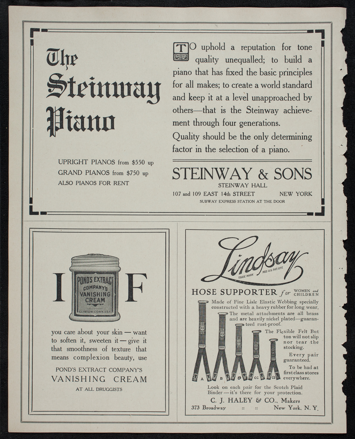 Cristeta Goñi, Violin, assisted by the Gwent Male Glee Singers, October 28, 1912, program page 4