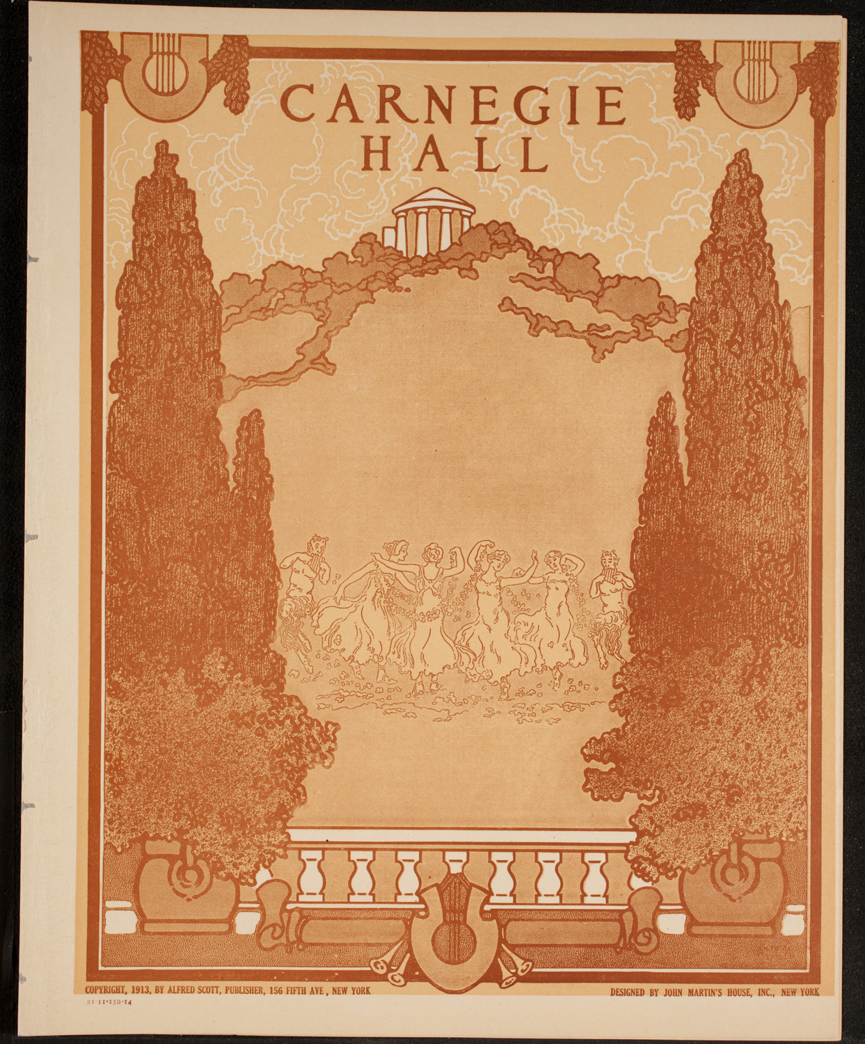 New York Philharmonic, November 15, 1914, program page 1