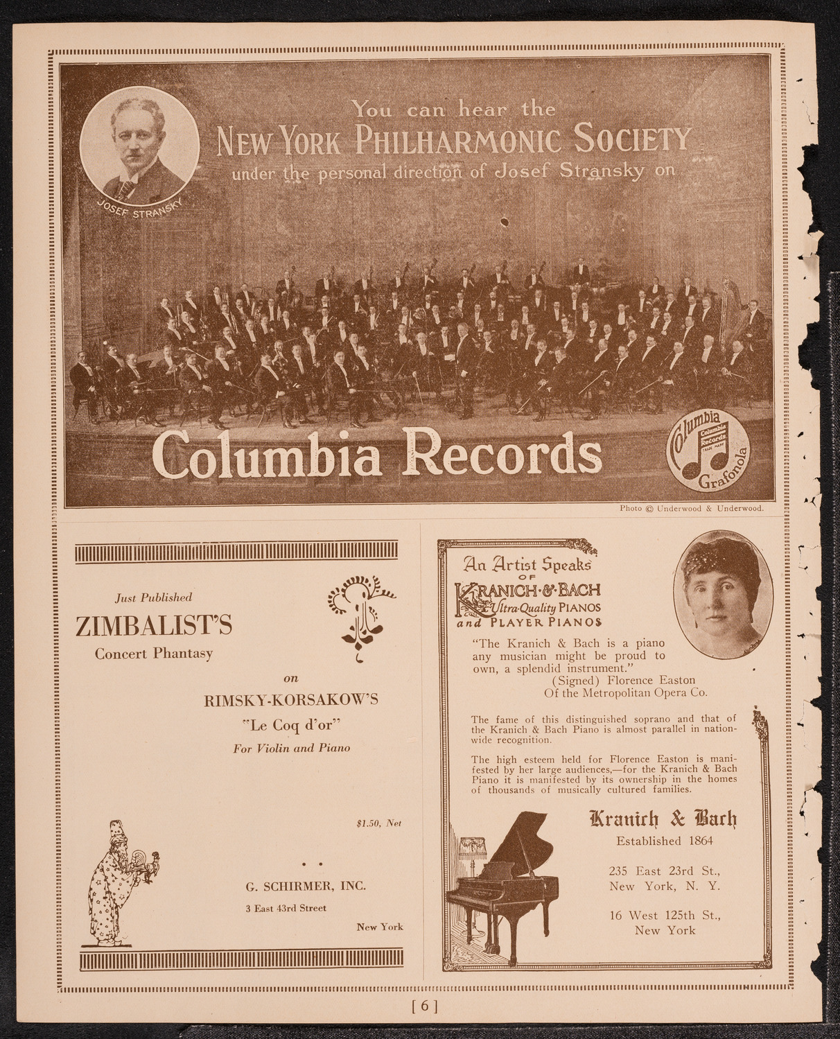 Symphony Concert for Young People, October 29, 1921, program page 6