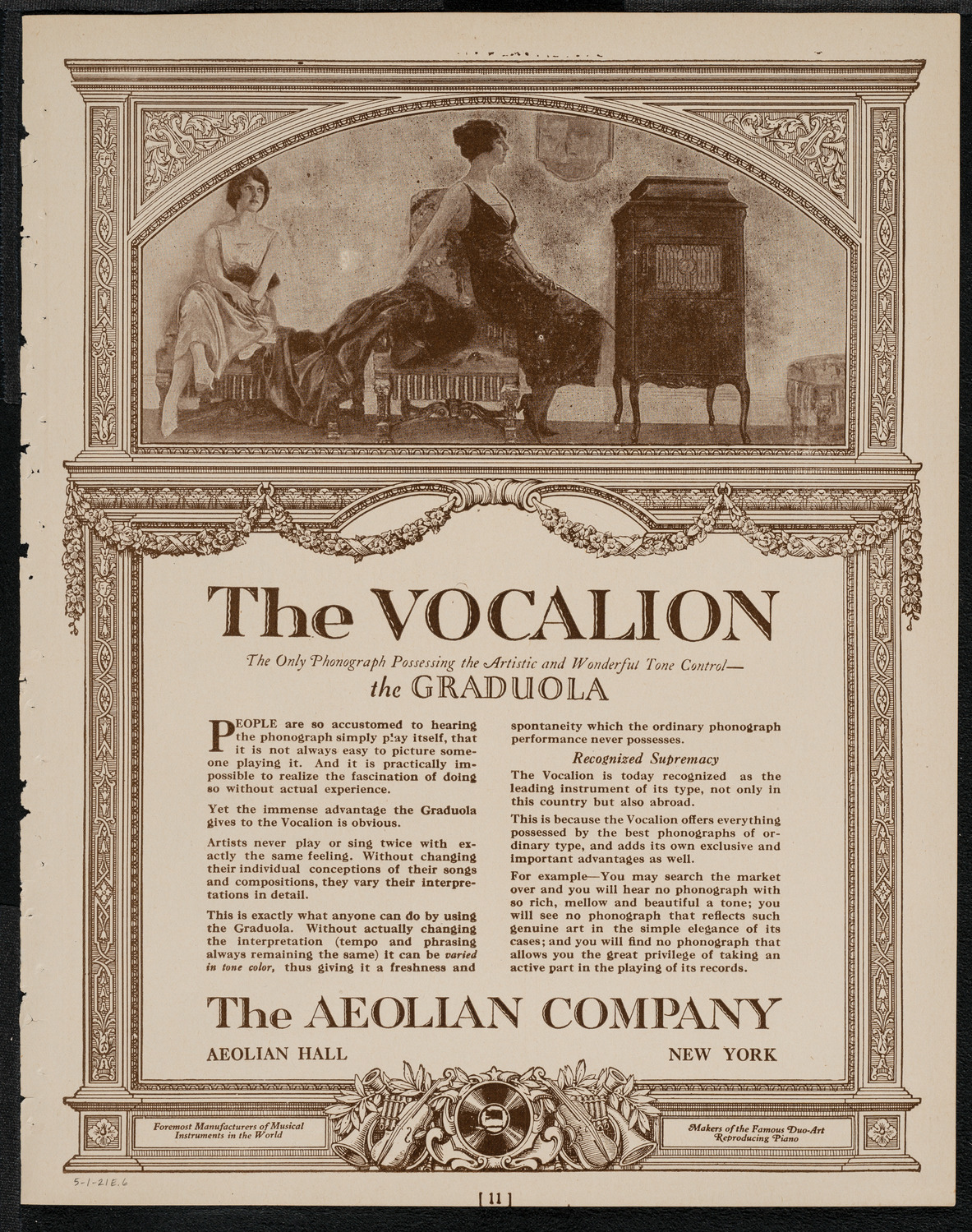 Meeting: American Defense Society, May 1, 1921, program page 11