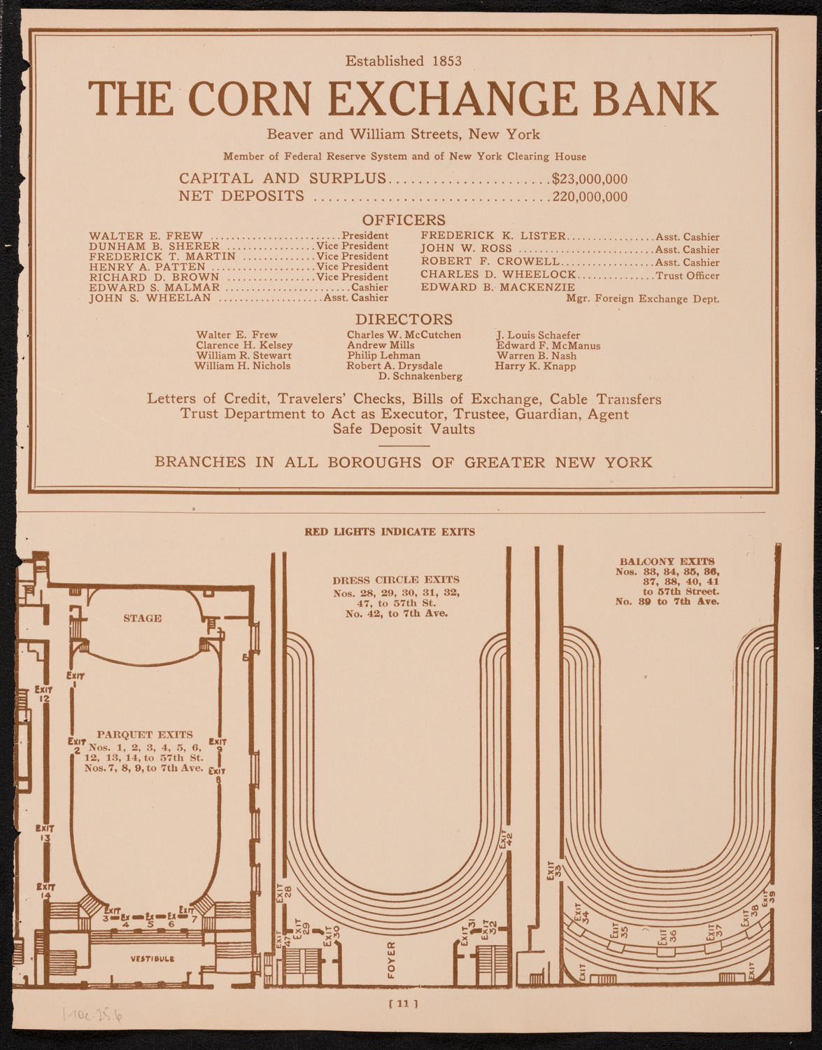 New York Philharmonic, January 10, 1925, program page 11