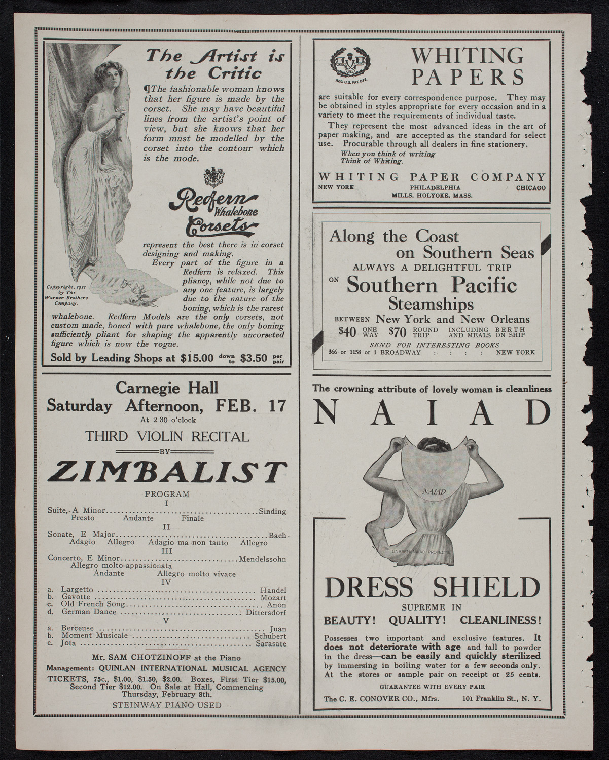 Symphony Concert for Young People, February 10, 1912, program page 2