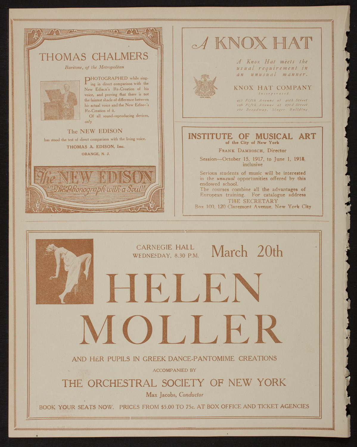 Lecture by Sergeant Arthur Guy Empey, March 10, 1918, program page 2