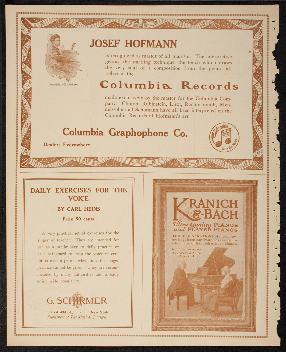 New York Philharmonic, February 8, 1917, program page 6