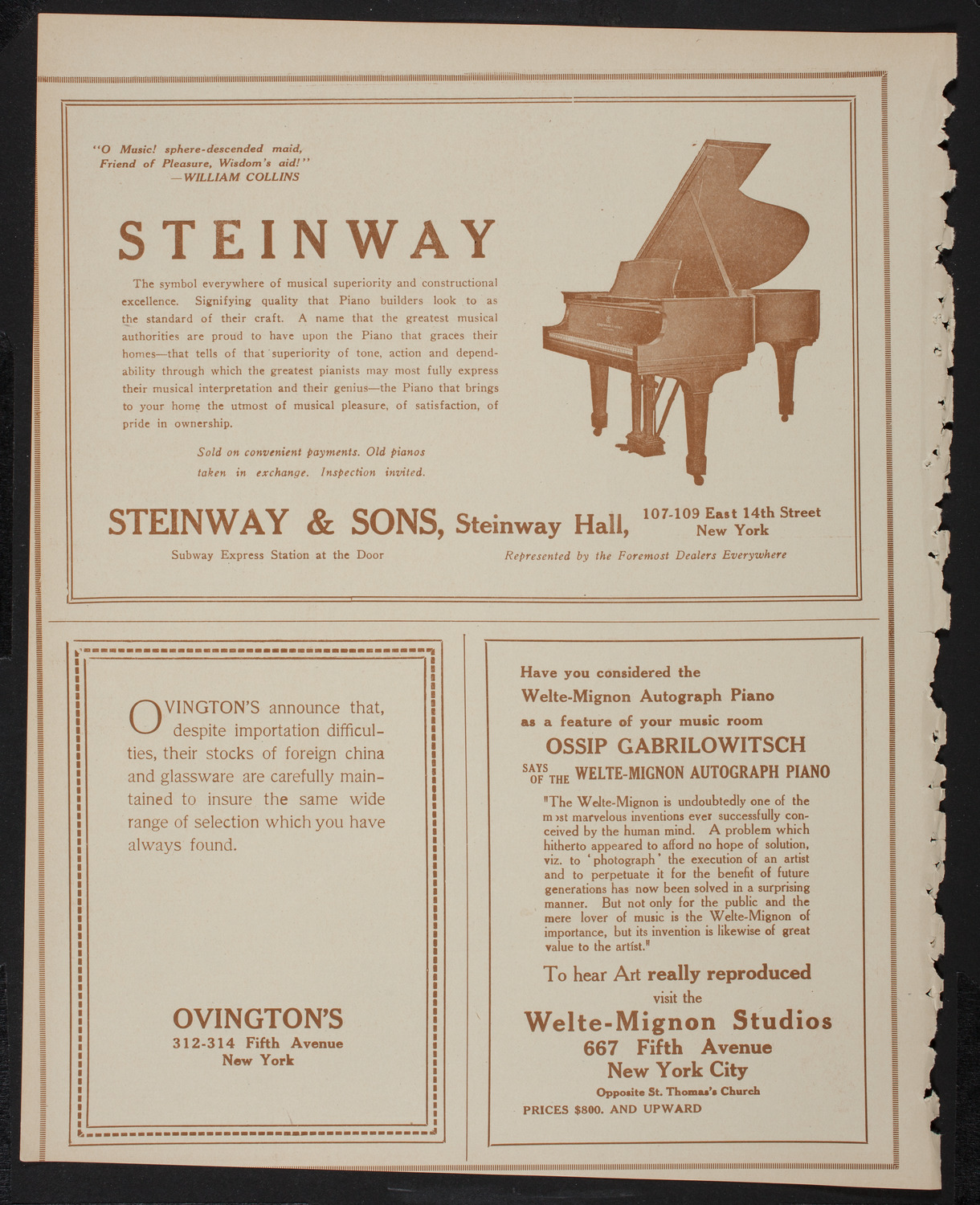 Boston Symphony Orchestra, January 12, 1918, program page 4
