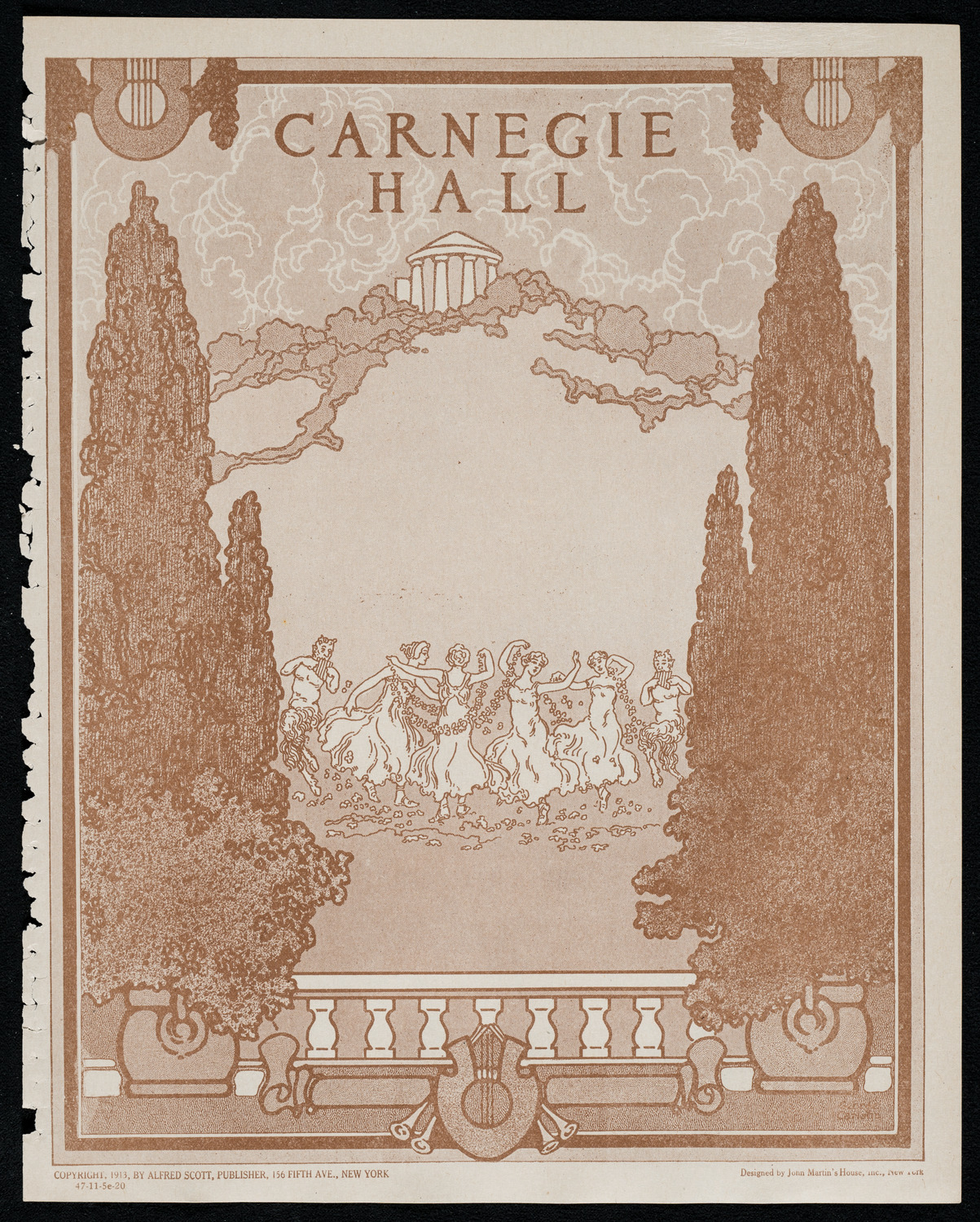New York Symphony Orchestra, November 5, 1920, program page 1