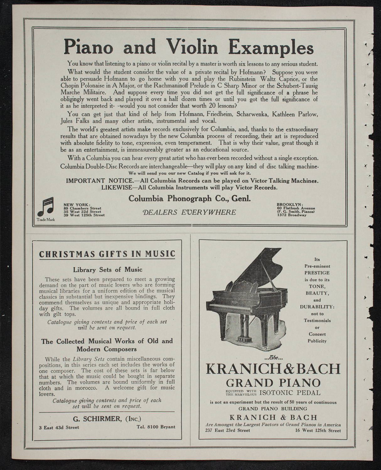 Oratorio Society of New York, December 26, 1912, program page 6