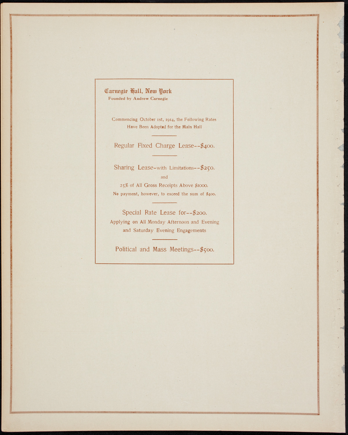 Josef Hofmann, Piano, and Mischa Elman, Violin, April 17, 1914, program page 10
