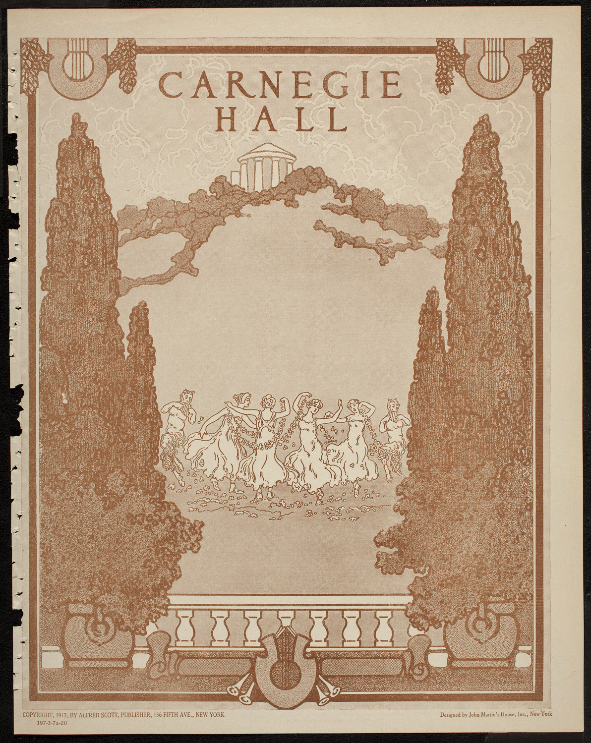 Reinald Werrenrath, Baritone, March 7, 1920, program page 1