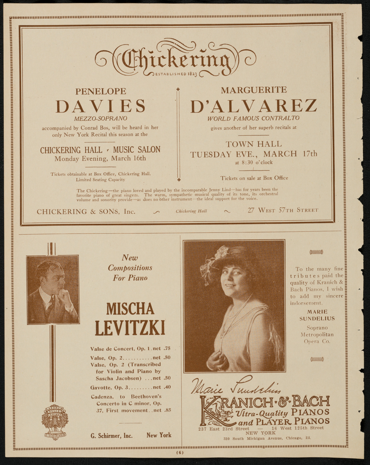 Boston Symphony Orchestra, March 14, 1925, program page 6