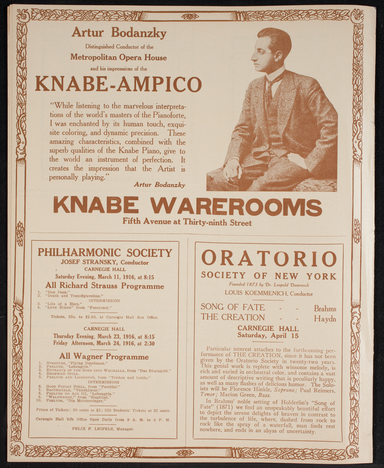 Symphony Concert for Young People, March 11, 1916, program page 12