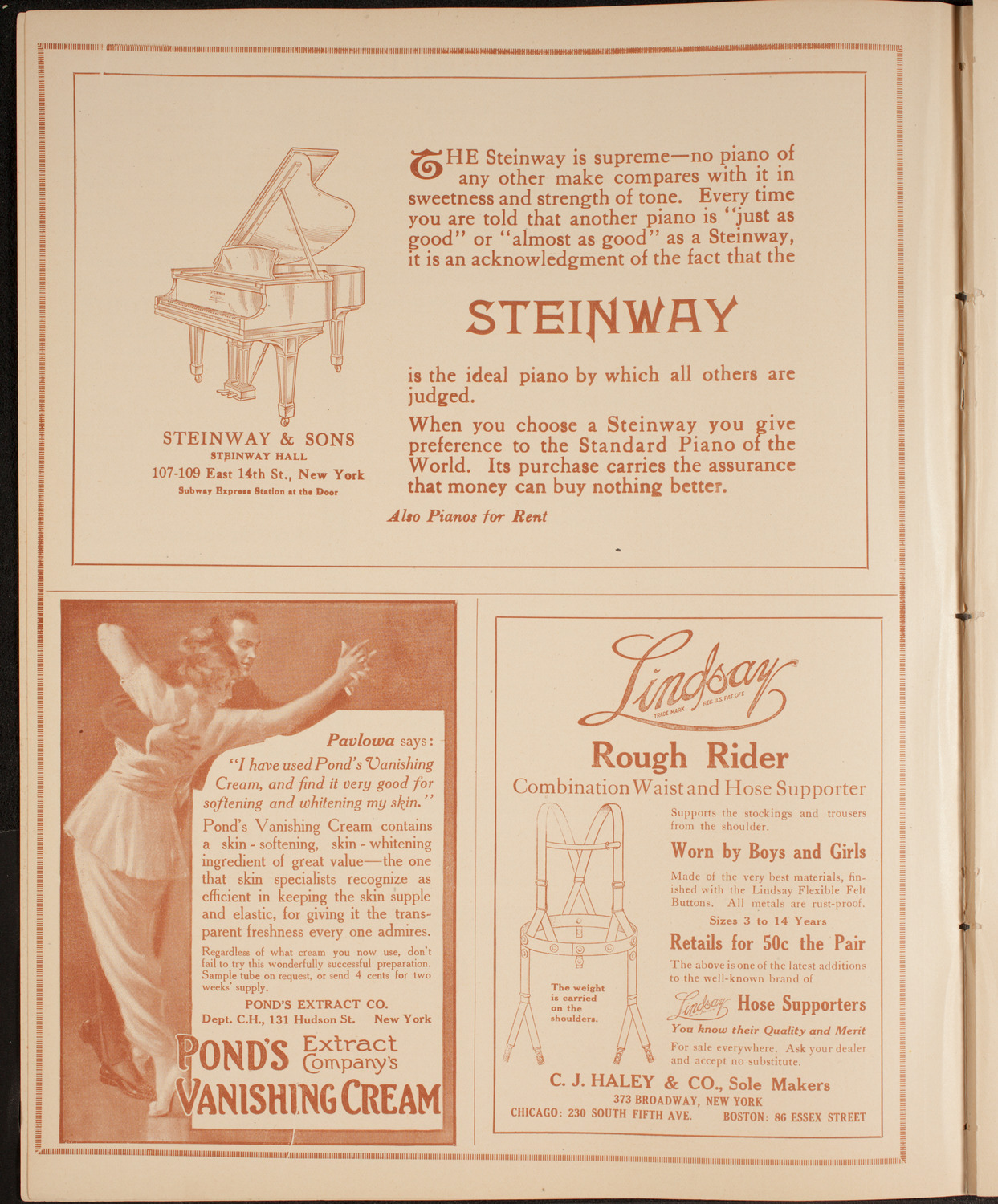 New York Philharmonic, December 17, 1914, program page 4