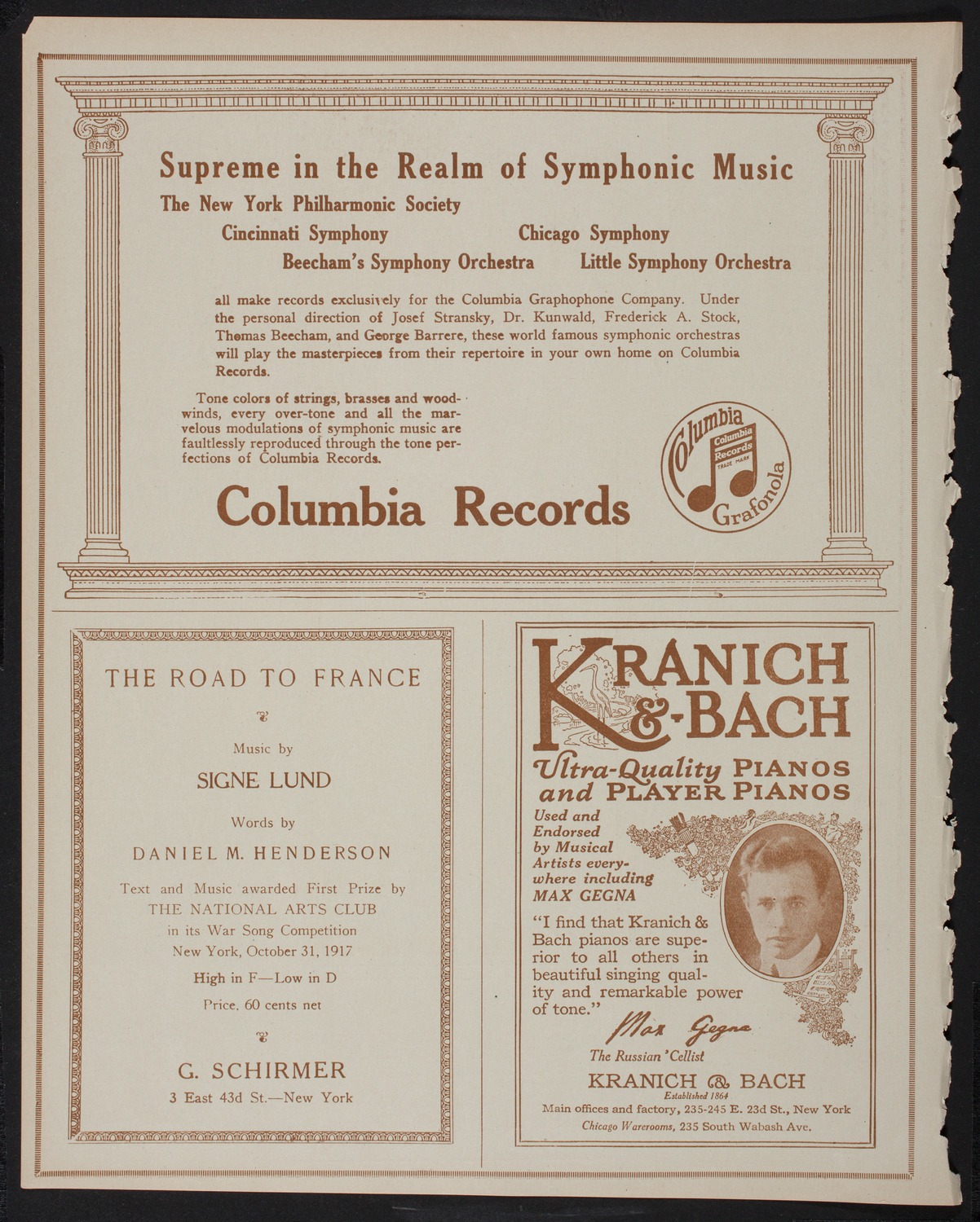 Meeting: The Humanitarian Cult, January 8, 1918, program page 6